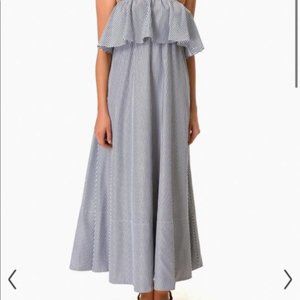 Do + Be Tuckernuck Blue Stripe Midi Dress - XS